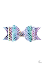 Load image into Gallery viewer, paparazzi-accessories-bow-your-mind-blue-hair clip
