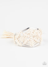 Load image into Gallery viewer, paparazzi-accessories-macrame-mode-white-bracelet
