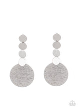 Load image into Gallery viewer, paparazzi-accessories-idolized-illumination-silver-post earrings
