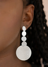 Load image into Gallery viewer, Idolized Illumination - Silver Post Earrings - Paprazzi Jewelry

