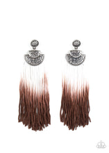 Load image into Gallery viewer, paparazzi-accessories-dip-it-up-brown-earrings
