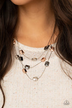 Load image into Gallery viewer, Downtown Reflections - Silver Necklace - Paparazzi Jewelry
