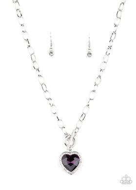 paparazzi-accessories-check-your-heart-rate-purple-necklace