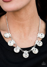 Load image into Gallery viewer, GLOW-Getter Glamour - White Necklace - Paparazzi Jewelry
