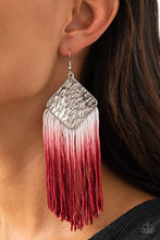 Load image into Gallery viewer, DIP The Scales - Red Earrings - Paprazzi Jewelry
