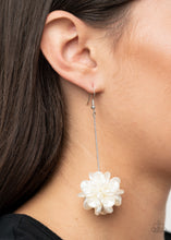 Load image into Gallery viewer, Swing Big - White Earrings - Paprazzi Jewelry
