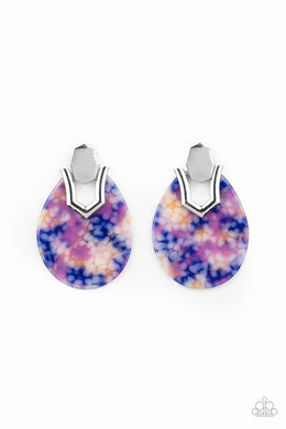 paparazzi-accessories-haute-flash-blue-post earrings