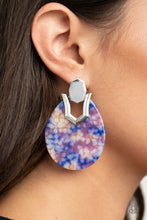 Load image into Gallery viewer, HAUTE Flash - Blue Post Earrings - Paprazzi Jewelry
