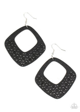 Load image into Gallery viewer, paparazzi-accessories-wood-you-rather-black-earrings
