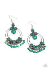 Load image into Gallery viewer, paparazzi-accessories-palm-breeze-green-earrings
