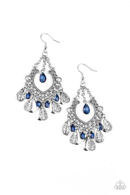 paparazzi-accessories-musical-gardens-blue-earrings