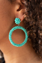 Load image into Gallery viewer, Be All You Can BEAD - Blue Earrings - Paprazzi Jewelry
