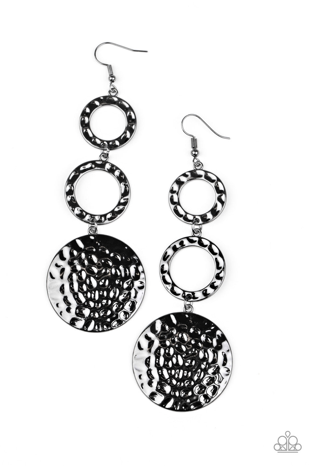 paparazzi-accessories-blooming-baubles-black-earrings
