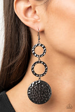 Load image into Gallery viewer, Blooming Baubles - Black Earrings - Paprazzi Jewelry
