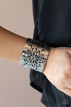 Load image into Gallery viewer, Get Your Bloom On - Black Bracelet - Paprazzi Jewelry
