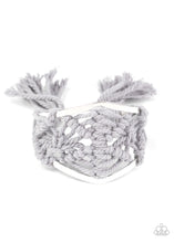 Load image into Gallery viewer, paparazzi-accessories-macrame-mode-silver-bracelet
