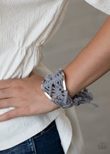 Load image into Gallery viewer, Macrame Mode - Silver Bracelet - Paprazzi Jewelry
