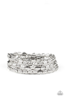 paparazzi-accessories-hammered-heirloom-silver-bracelet