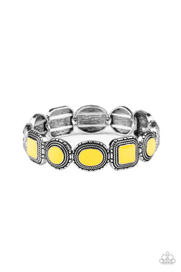 paparazzi-accessories-vividly-vintage-yellow-bracelet