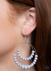 Paradise Party - Silver Earrings - Paparazzi Jewelry