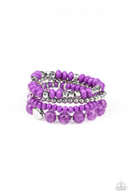 Load image into Gallery viewer, paparazzi-accessories-layered-luster-purple-bracelet
