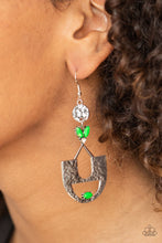 Load image into Gallery viewer, Modern Day Mecca - Green Earrings - Paprazzi Jewelry
