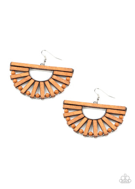 paparazzi-accessories-wooden-wonderland-brown-earrings