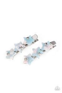 Brightest Star In The Sky - Blue Hair Clip - Paparazzi Jewelry