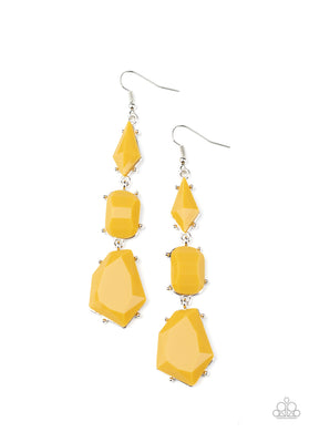 paparazzi-accessories-geo-getaway-yellow-earrings