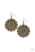 Load image into Gallery viewer, paparazzi-accessories-petal-prana-brass-earrings
