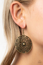 Load image into Gallery viewer, Petal Prana - Brass Earrings - Paparazzi Jewelry
