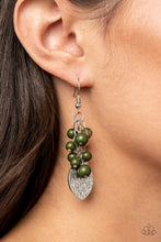 Load image into Gallery viewer, Fruity Finesse - Green Earrings - Paparazzi Jewelry
