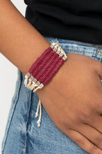 Load image into Gallery viewer, Beachology - Red Bracelet - Paprazzi Jewelry
