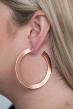 Load image into Gallery viewer, The Inside Track - Copper Earrings - Paprazzi Jewelry
