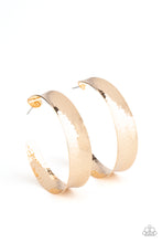 Load image into Gallery viewer, paparazzi-accessories-fearlessly-flared-gold-earrings

