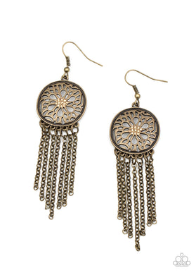 paparazzi-accessories-blissfully-botanical-brass-earrings