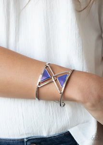 Pyramid Palace - Blue Bracelet - Paprazzi Jewelry