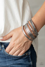 Load image into Gallery viewer, Relics On Repeat - Silver Bracelet - Paprazzi Jewelry
