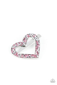 Love is a Battlefield - Pink Hair Clip - Paprazzi Jewelry