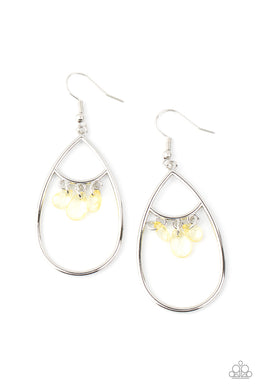 paparazzi-accessories-shimmer-advisory-yellow-earrings