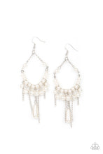 Load image into Gallery viewer, paparazzi-accessories-party-planner-posh-white-earrings
