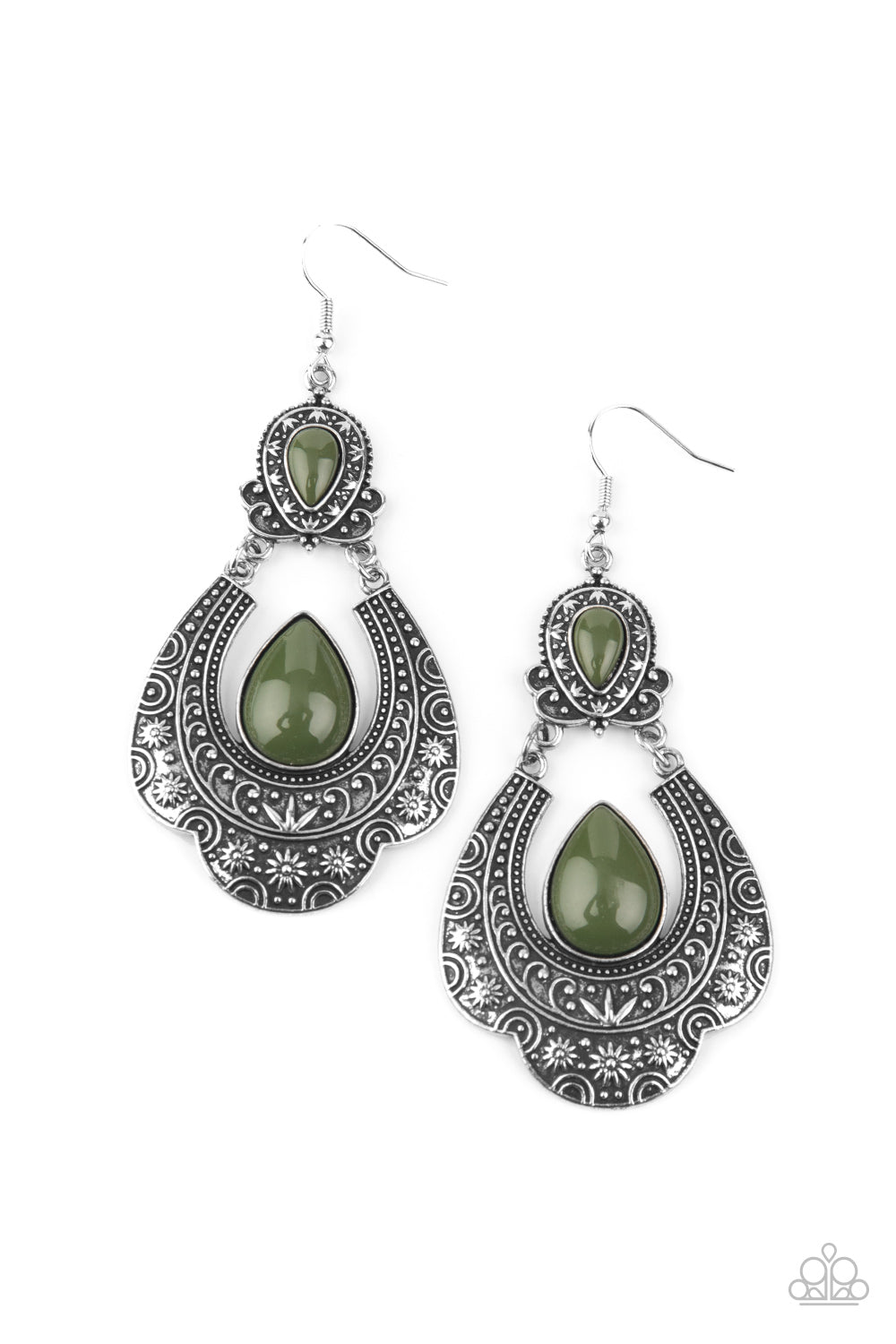 paparazzi-accessories-rise-and-roam-green-earrings