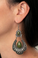 Load image into Gallery viewer, Rise and Roam - Green Earrings - Paprazzi Jewelry
