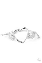 Load image into Gallery viewer, paparazzi-accessories-playing-with-my-heartstrings-silver-bracelet

