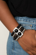Load image into Gallery viewer, WEALTH-Conscious - Black Bracelet - Paprazzi Jewelry
