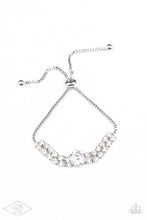 Load image into Gallery viewer, paparazzi-accessories-gorgeously-glitzy-white-bracelet

