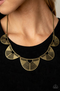 Record-Breaking Radiance - Brass Necklace - Paparazzi Jewelry