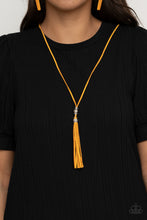 Load image into Gallery viewer, Hold My Tassel - Yellow Necklace - Paparazzi Jewelry
