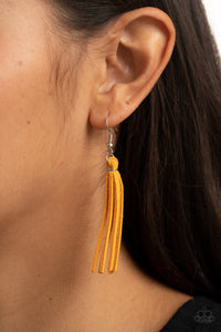 Hold My Tassel - Yellow Necklace - Paparazzi Jewelry