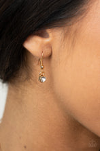 Load image into Gallery viewer, Heart-Stopping Sparkle - Gold Necklace - Paparazzi Jewelry
